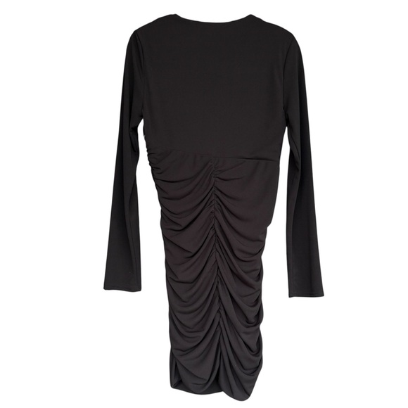 ZARA Black Ruched Dress - Picture 3 of 9